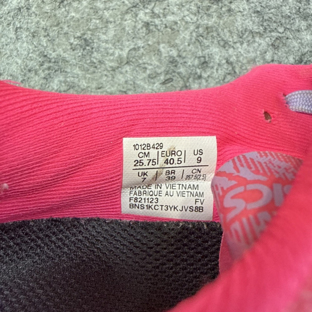 Asics Noosa Tri 15 running shoes women's 9 hot pink yellow tie dye sneakers mesh - Picture 13 of 14